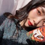 中国🇨🇳虎コスメで中国美女風メイク🐅オレンジが絶妙なの🧡