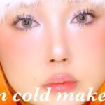 海外でバズってるメイク”I’m cold” makeup❄️ が可愛い！