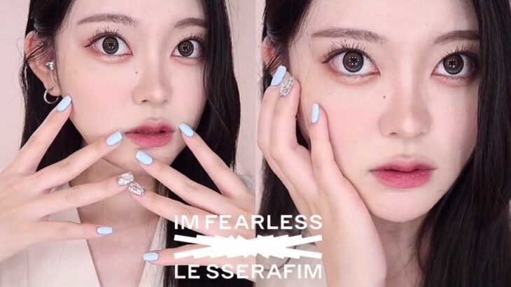 【LE SSERAFIM】ルセラフィム宮脇咲良様風メイク🌸/르세라핌 미야와키 사쿠라님 커버 메이크업🐱💕/SAKURA MIYAWAKI cover makeup