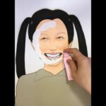 中国風化粧#詐欺メイク #paperdoll #makeup #beforeafter #papercosmetics