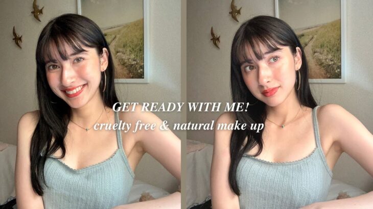 【GRWM♡】天然 & ツヤ肌メイク｜夏のシンプルコーデ｜Cruelty free × Natural