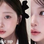 うるうるグリッターコーラルメイク🩰🎀（coral makeup）