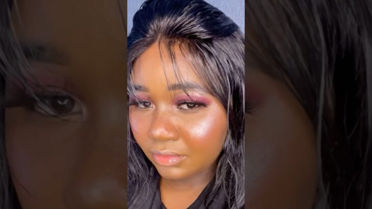 BLACK GIRL TRIES CHINESE MAKEUP LOOK|DouyinMakeup#viralvideo#makeup#douyinmakeup#blackgiritiktok