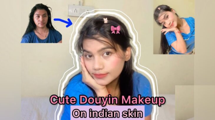 Douyin makeup on brown skin | on indian skin | GRWM