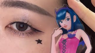【一重メイク】オシャレ魔女になってカフェに行く！