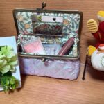 がま口金具を使って　オシャレなメイクボックス